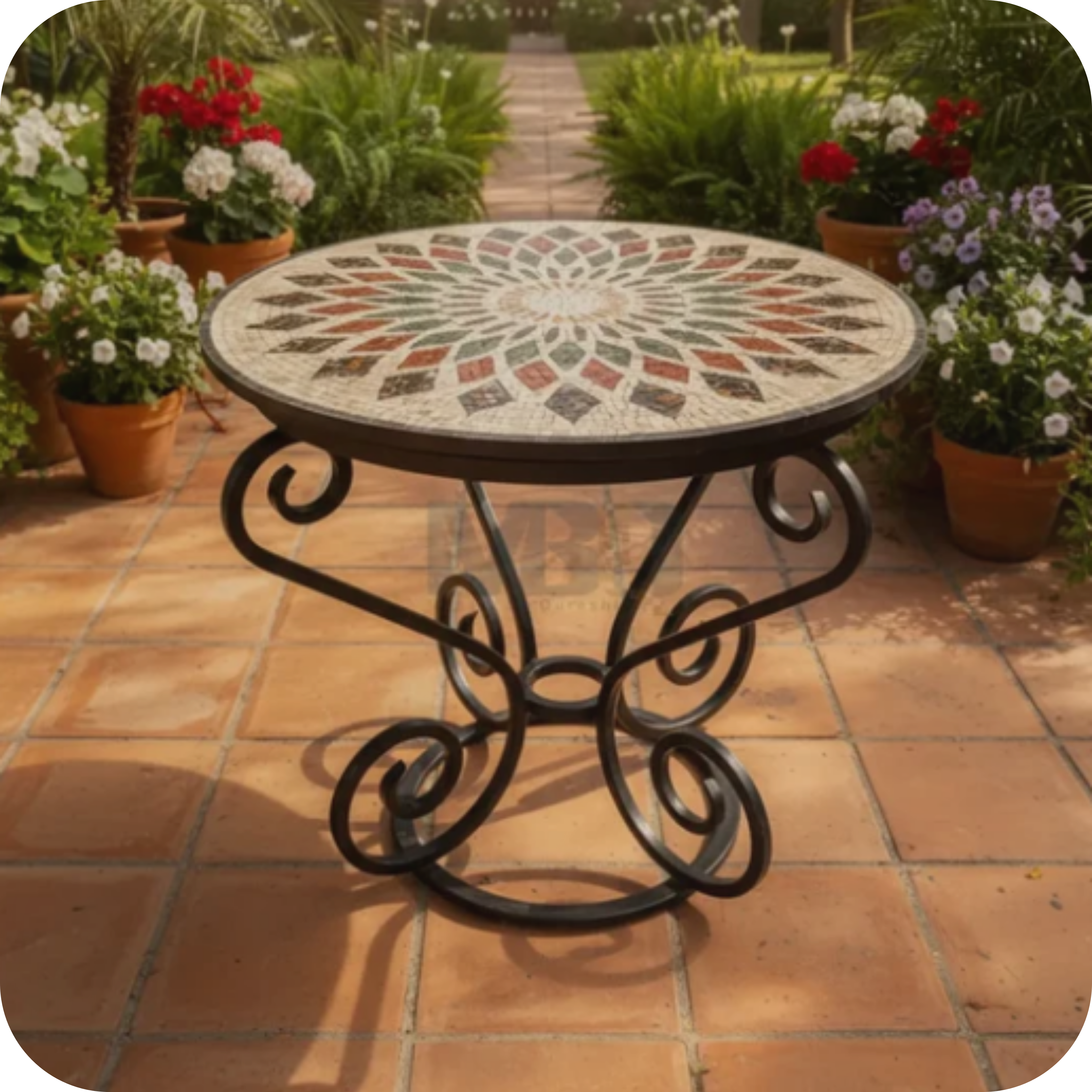 Luxurious Patio/Lawns Mosaic Tables