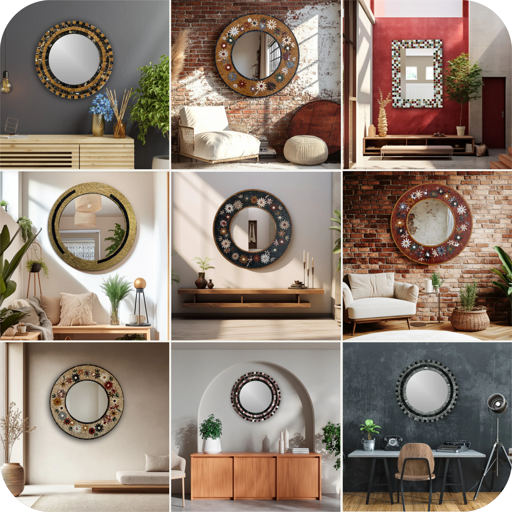 Mosaic Mirror Masterpieces