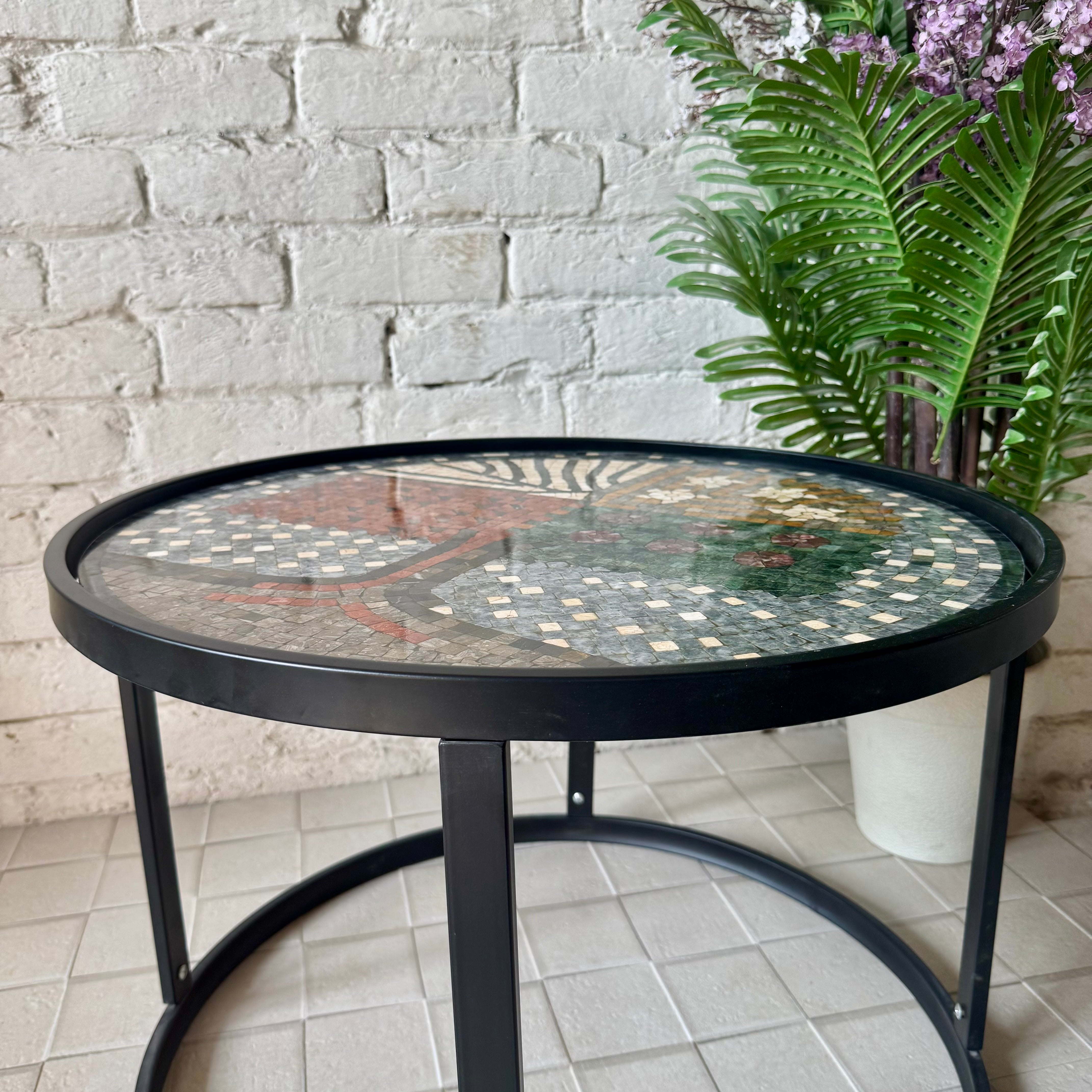 Tree of Life Stone Coffee Table: Nature-Inspired Masterpiece for Antique Home Decor