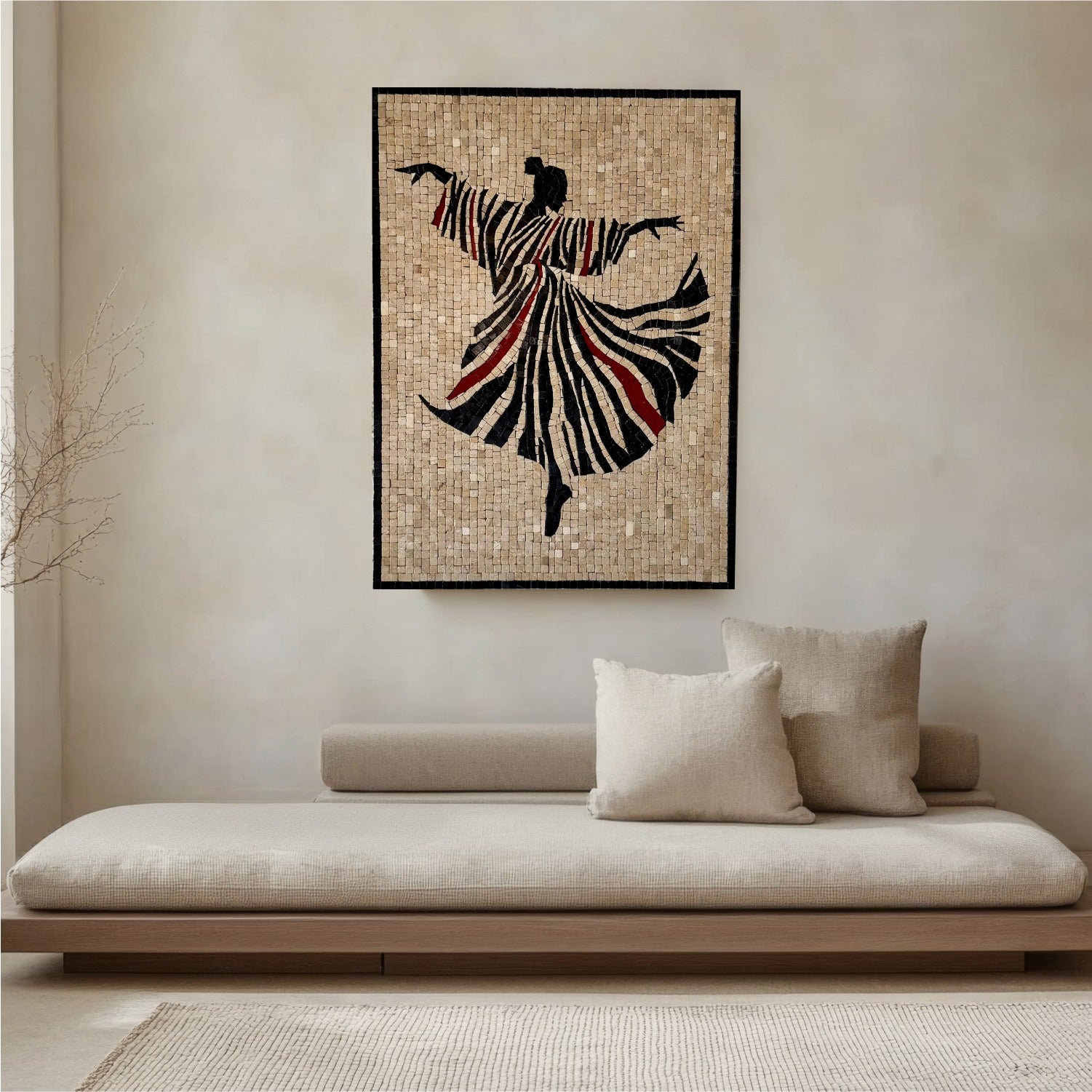 Luxury Mosaic Wall Art – Artisan-Crafted Abstract Stone Design for Art Intellectuals