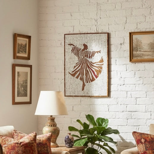 Luxury Mosaic Wall Art – Artisan-Crafted Abstract Stone Design for Art Intellectuals