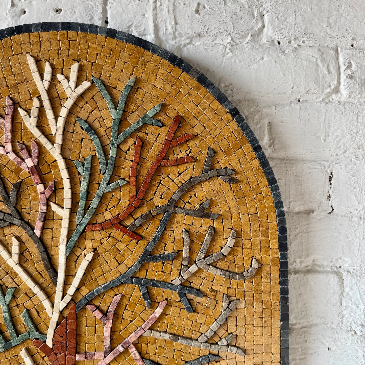 Rustic Stone Tree Mosaic - Handcrafted Premium Decor