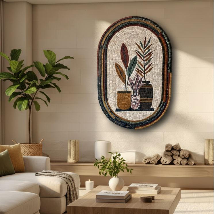 Living Pots Mosaic - Earthly  Elegance for Western Home Decor