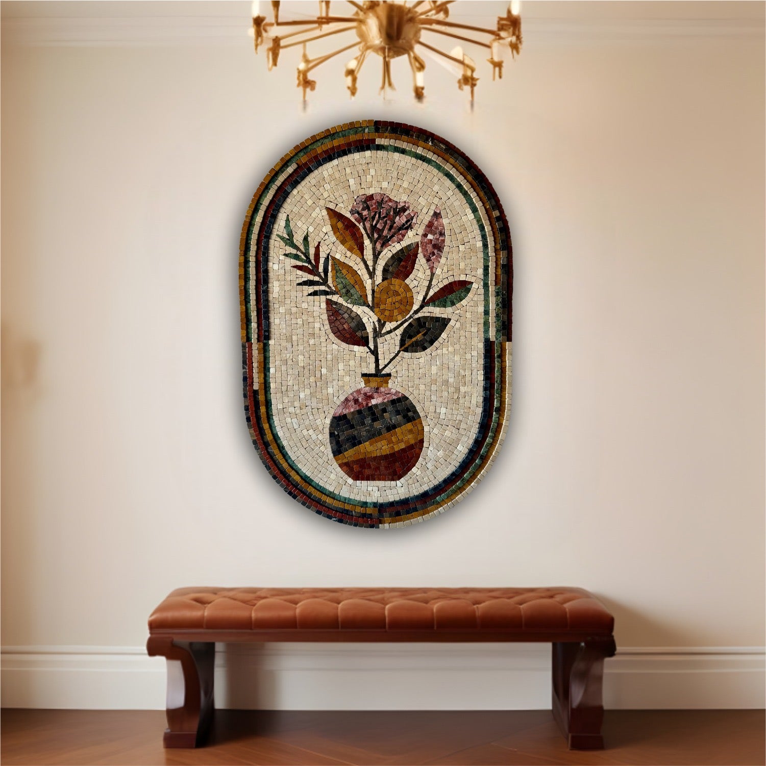 Vase Reverie: A Mosaic of Nature's Grace for Western Home Decor