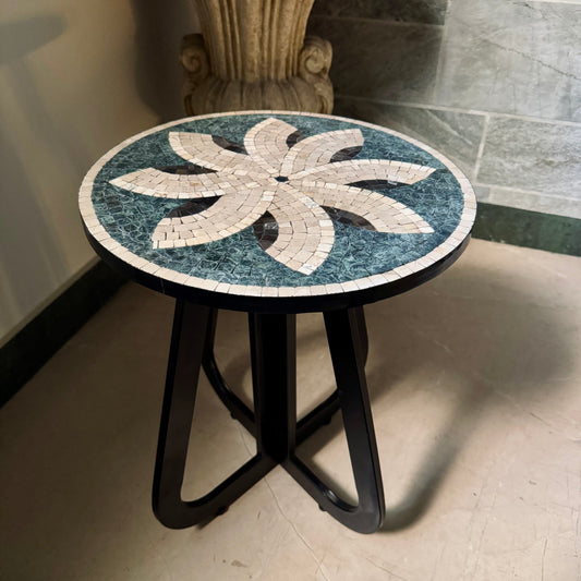 Indoor Celestial Petal Mosaic Coffee Table