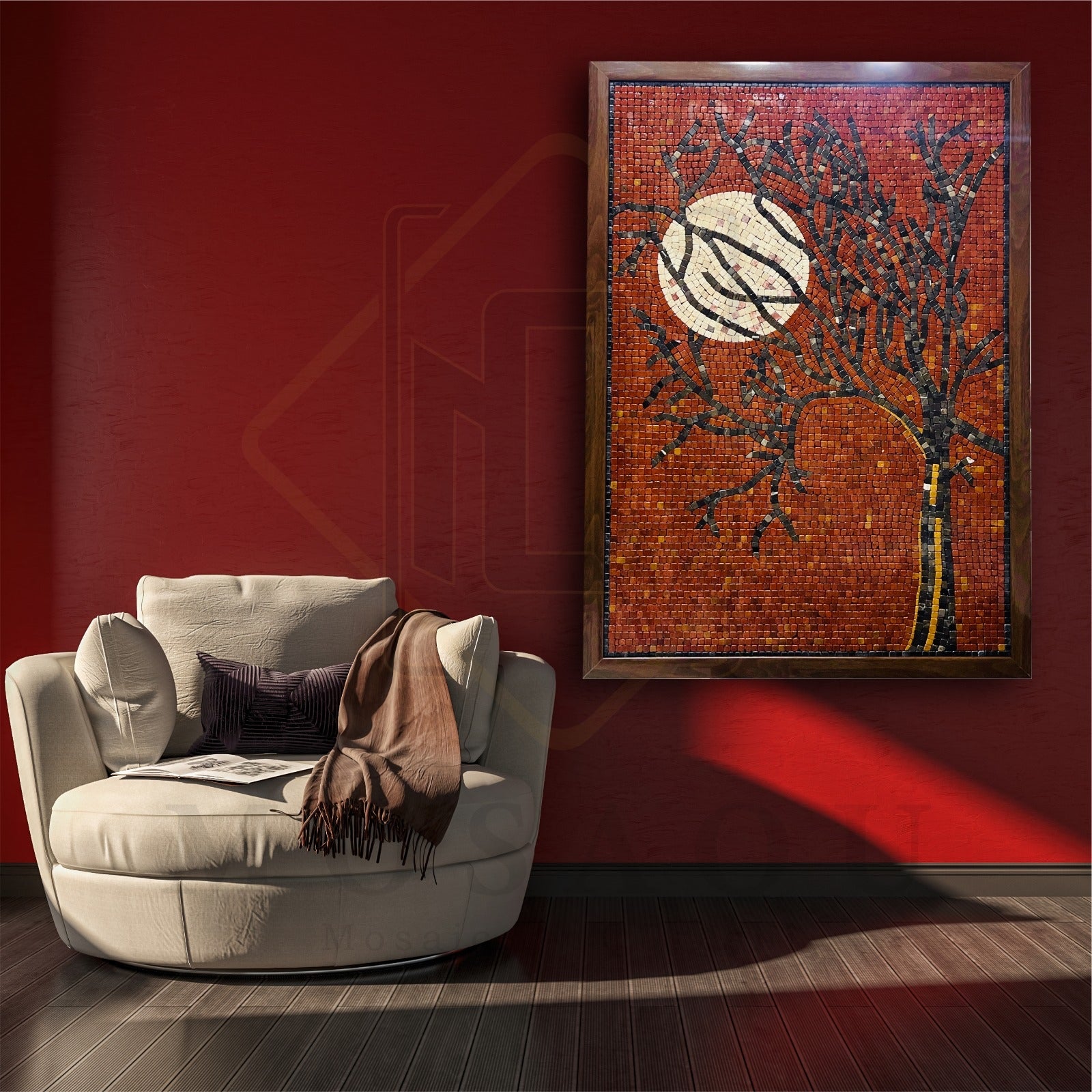 RED SKY MOON - Mosaic By Qureshi's