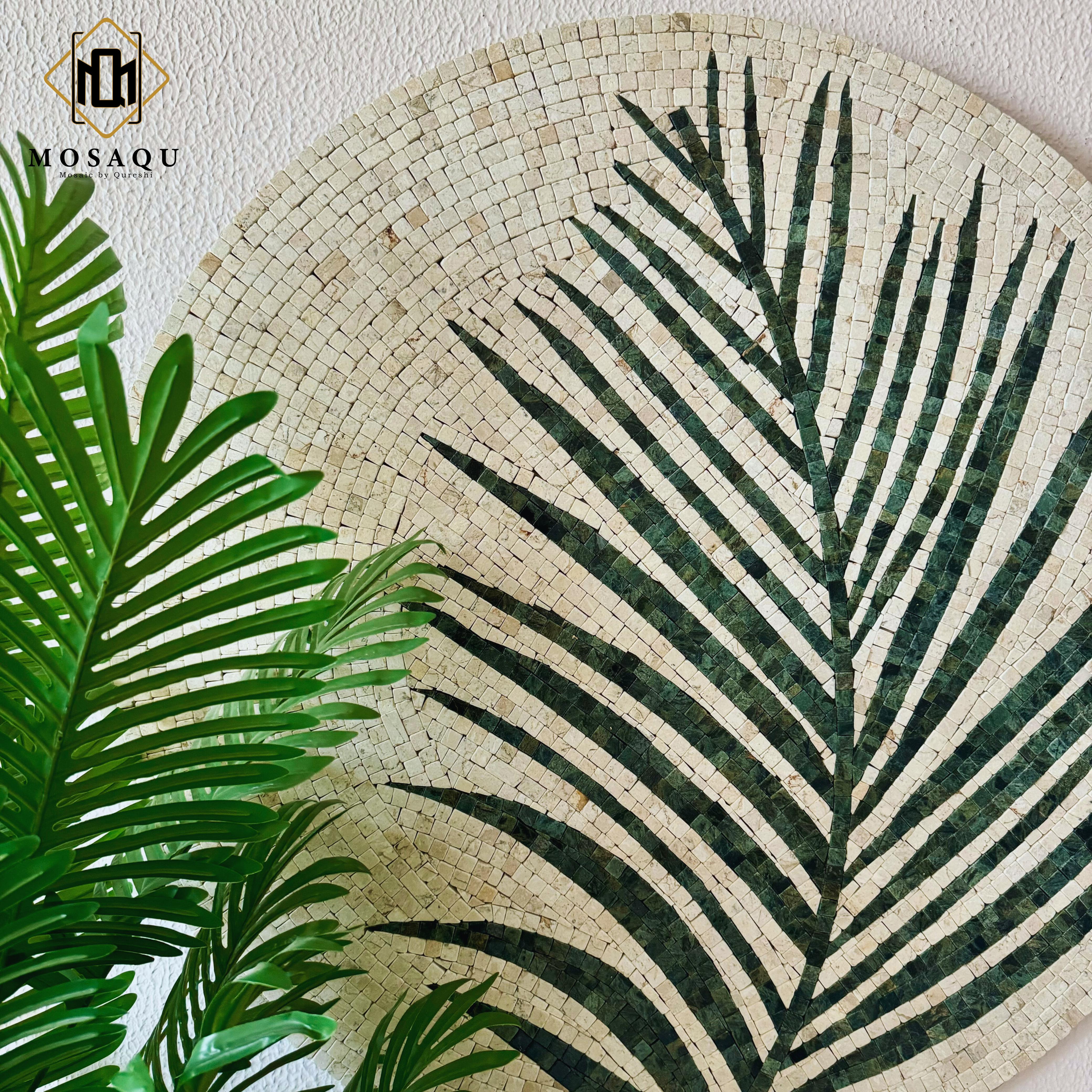 Tea Leaf Art: Nature-Inspired Stone Wall Art for Abstract Home Decor