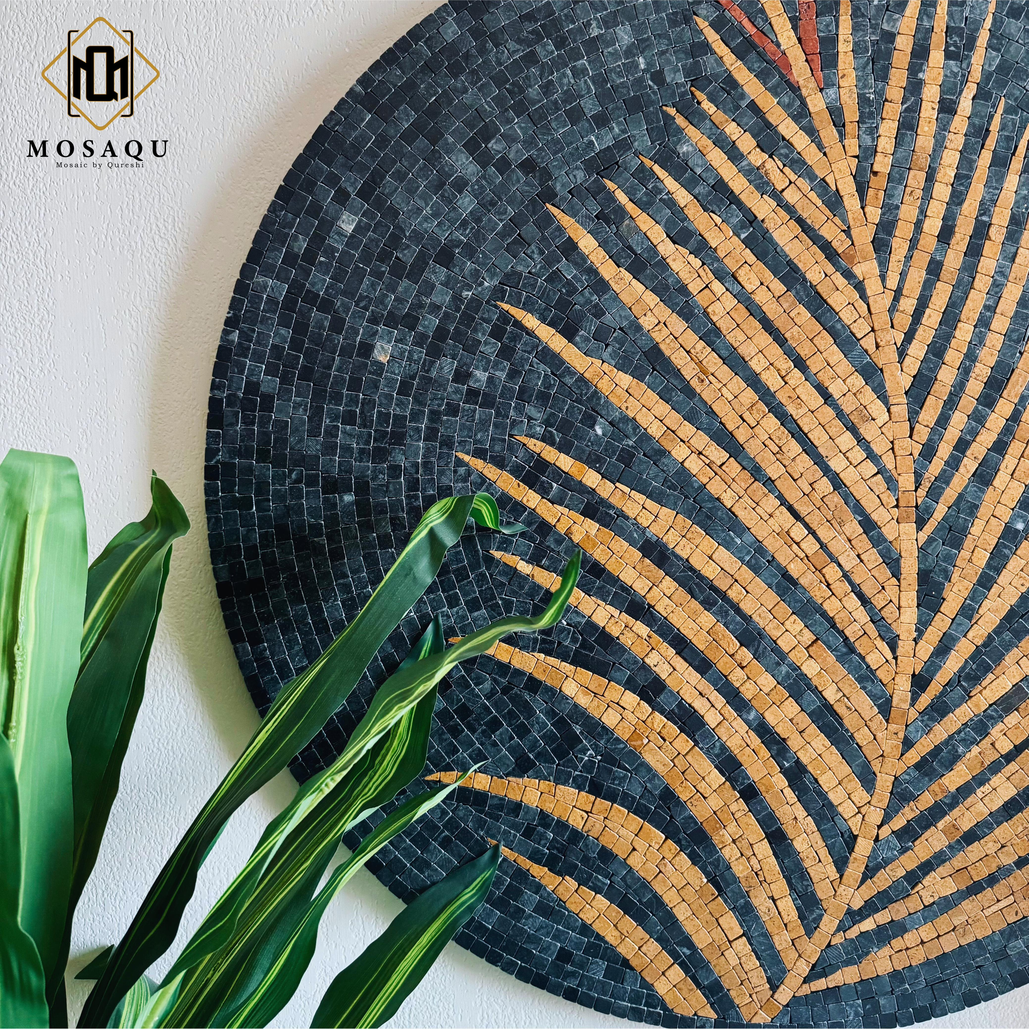 Tea Leaf Art: Nature-Inspired Stone Wall Art for Western Home Decor