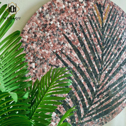 Tea Leaf Art: Nature-Inspired Stone Wall Art