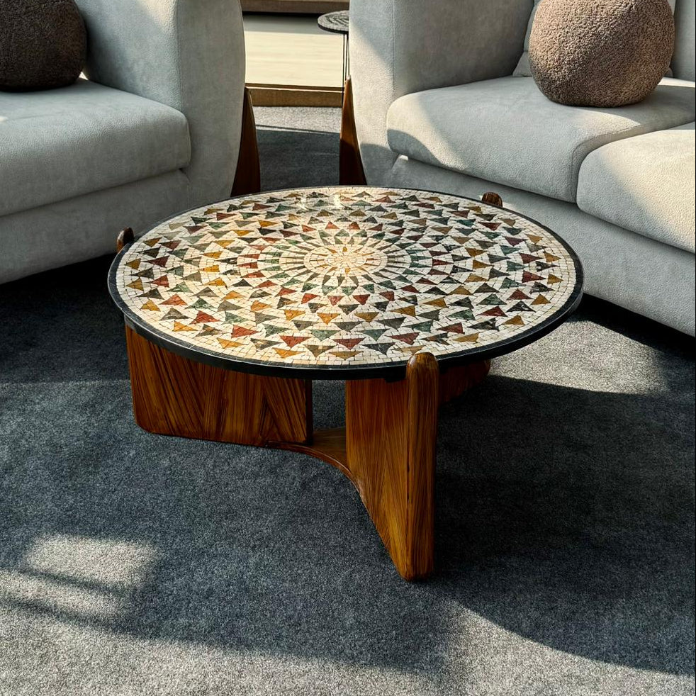 Discover Exquisite Mosaic Art: Handmade Hangings & Stone Coffee Tables