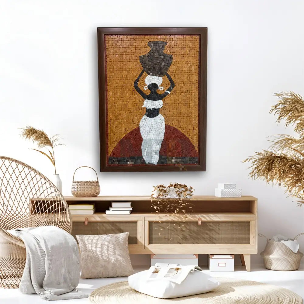 AFRICAN ART with a Quirky Twist 32’’x24’’ Wall Hangings