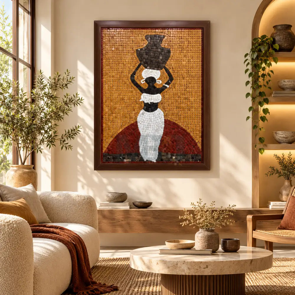 AFRICAN ART with a Quirky Twist - 32’’x24’’ - Wall Hangings