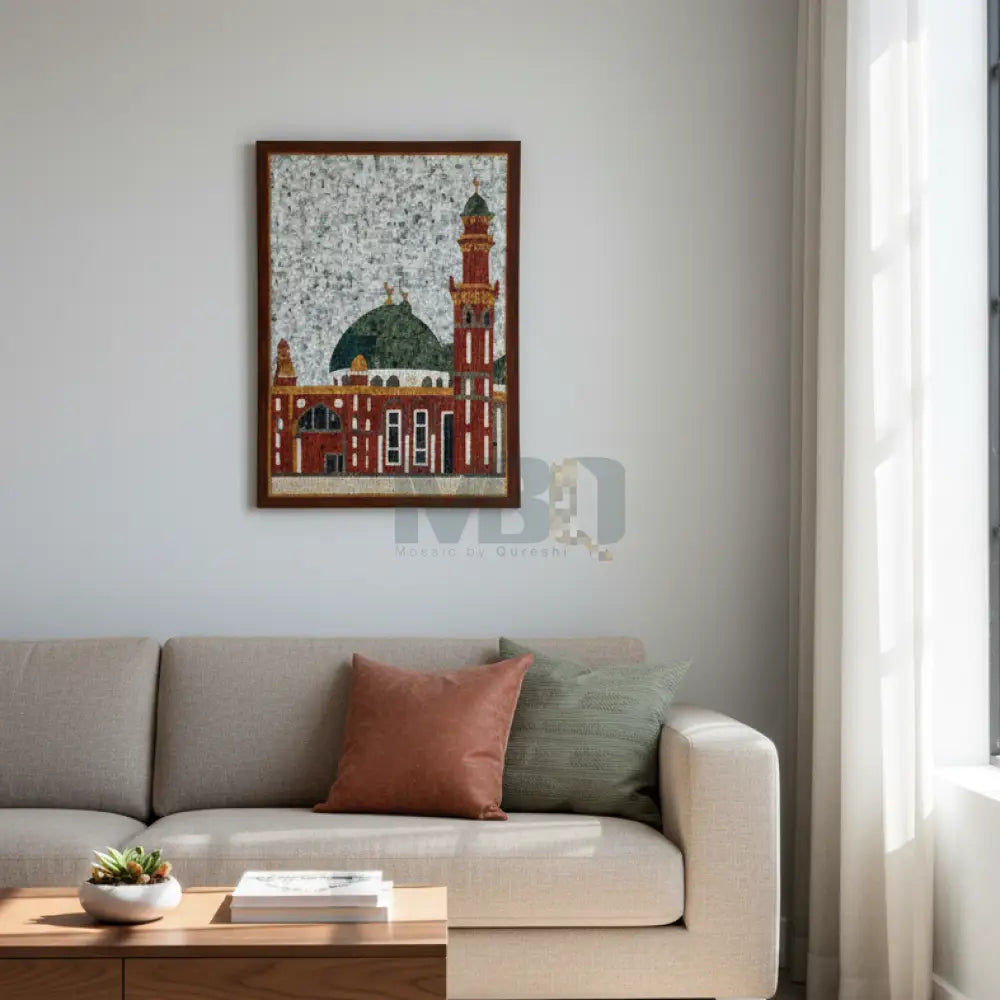 Al Jamia Suffa Tul Islam Grand Mosque Islamic Wall Art - Premium Art 30’’x42’’ Wall Hangings