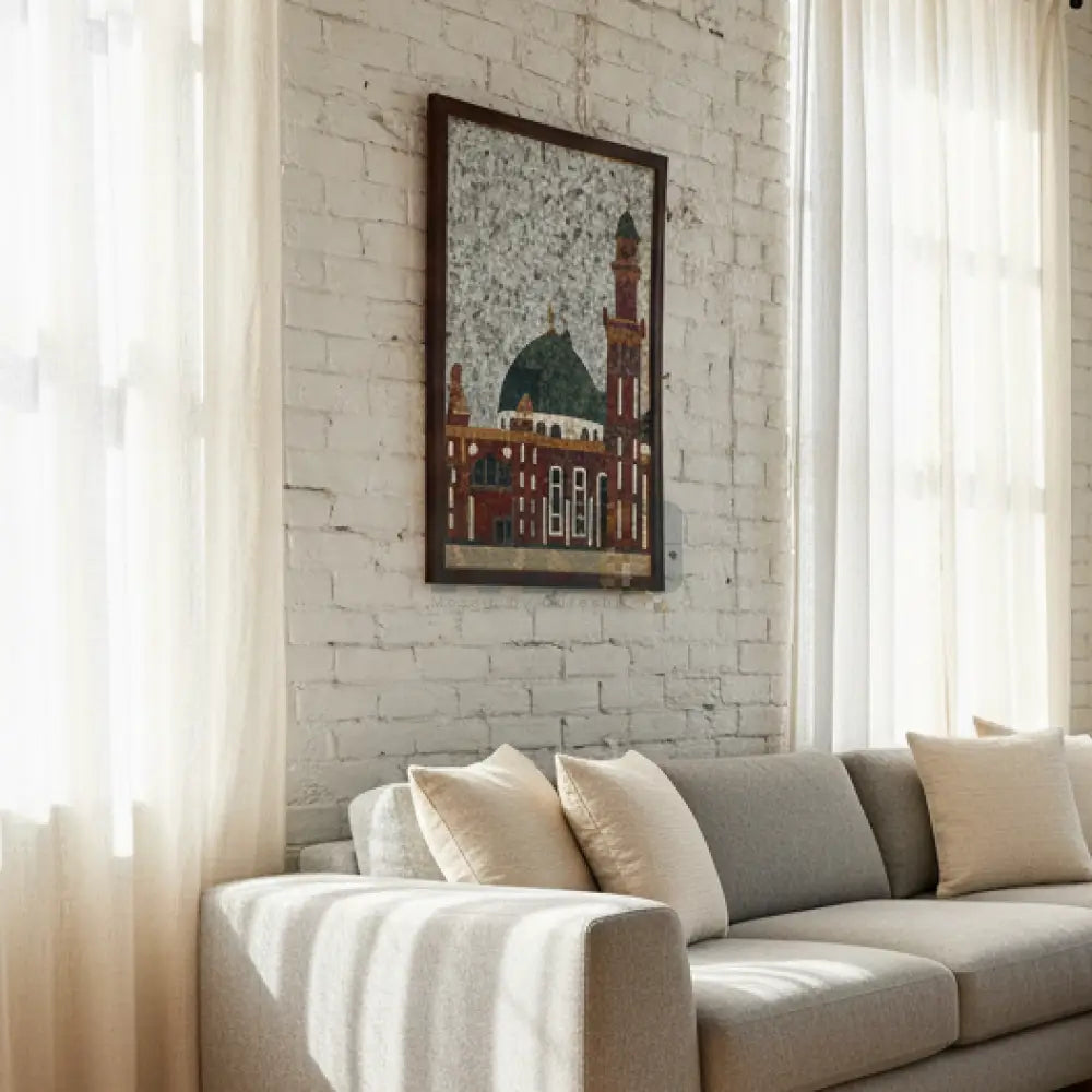 Al Jamia Suffa Tul Islam Grand Mosque Islamic Wall Art - Premium Art 30’’x42’’ Wall Hangings