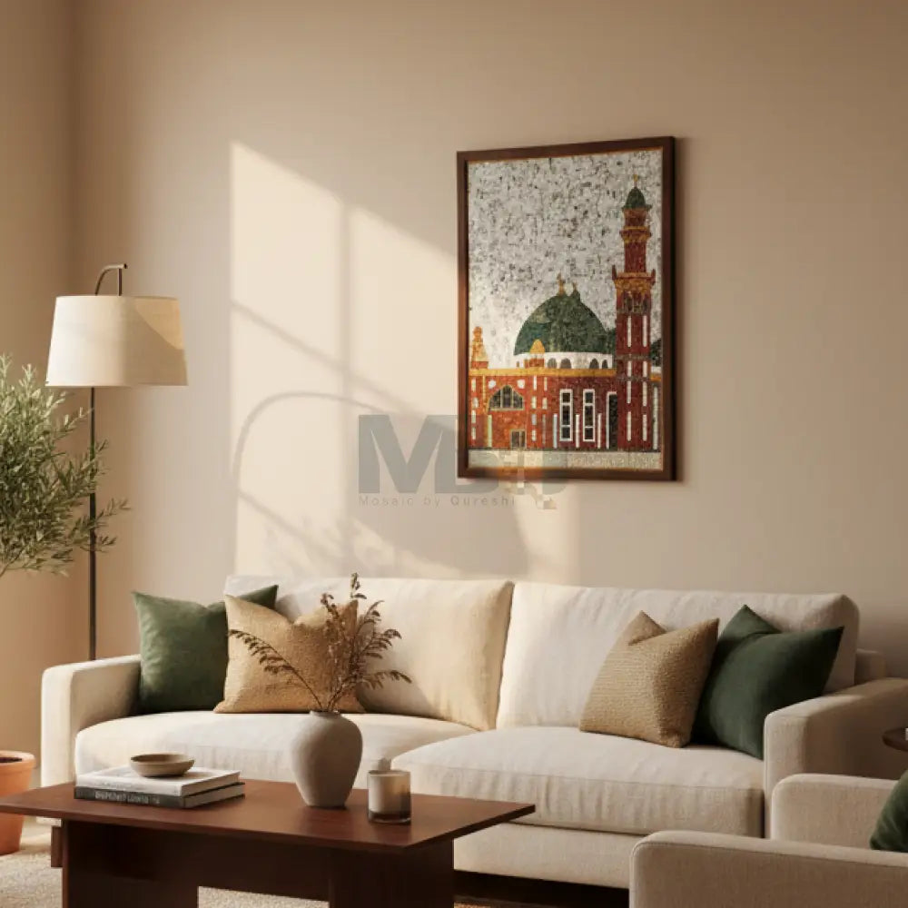 Al Jamia Suffa Tul Islam Grand Mosque Islamic Wall Art - Premium Art 30’’x42’’ Wall Hangings