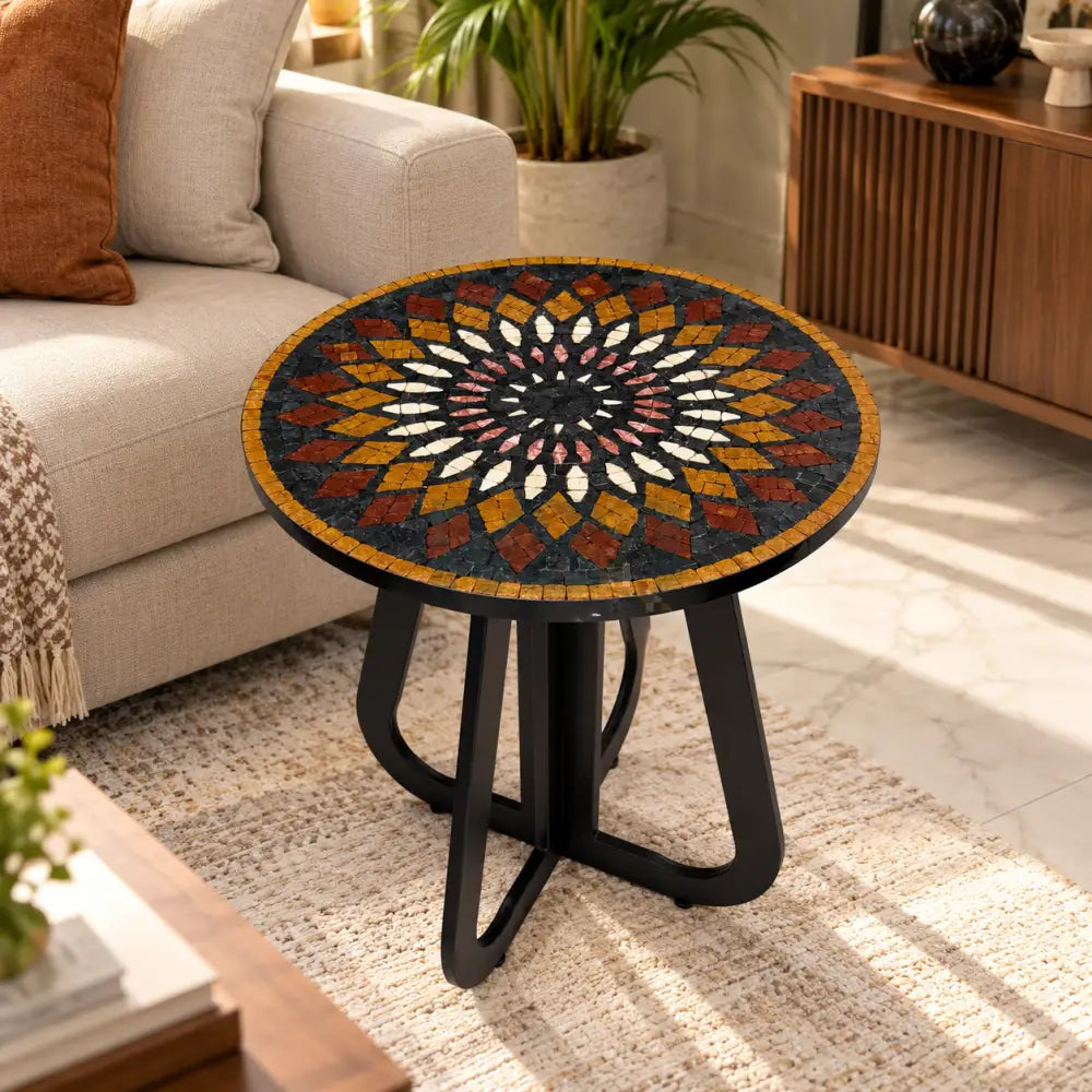 Aurora Mosaic Accent Coffee Table - 16” x 16” x 20”