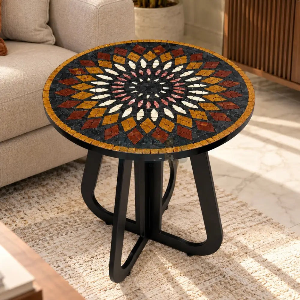 Aurora Mosaic Accent Coffee Table - 16” x 16” x 20”