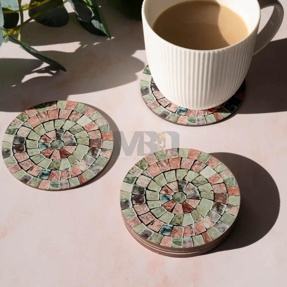 Berry Glow Handmade Coaster for Country Home Decor 6 PCS