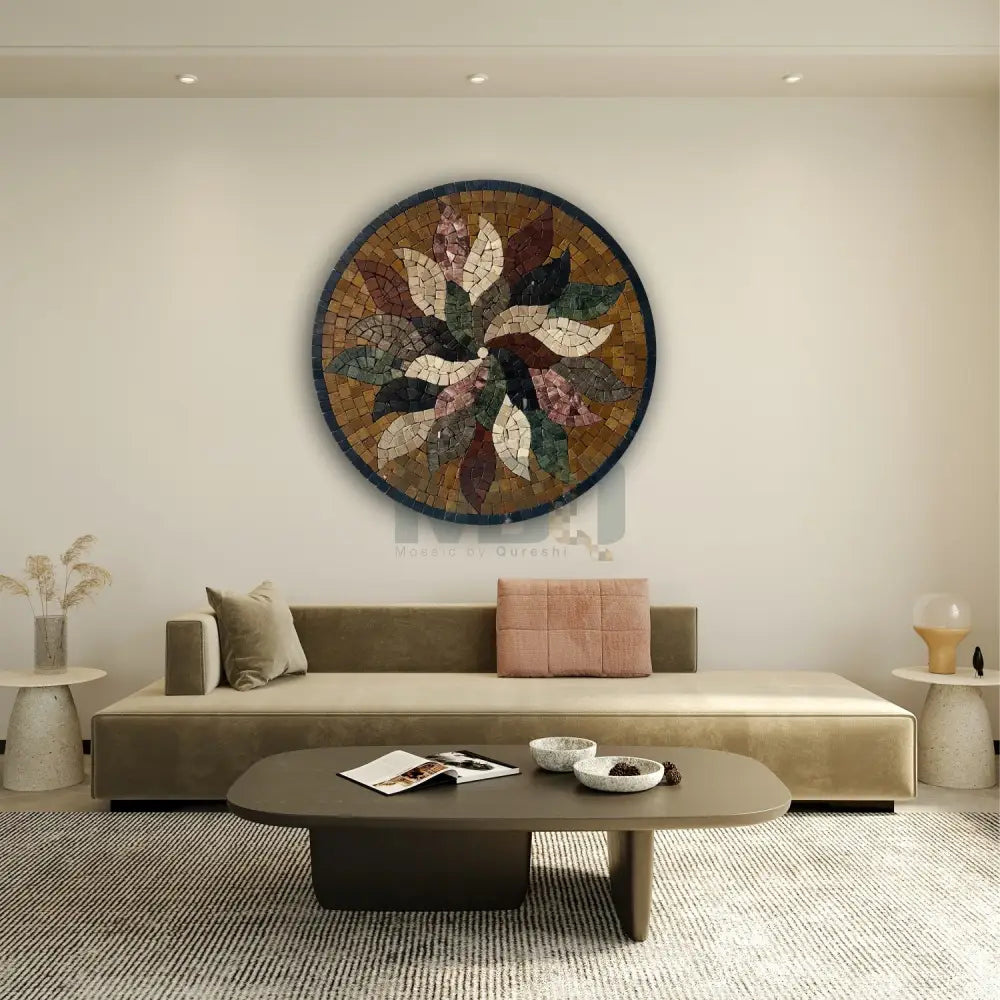 Build Your Signature Dream Mosaic Wall - Special New Year Offer FLoral harmony (Gold) / 16’’ (Special New Year Offer)