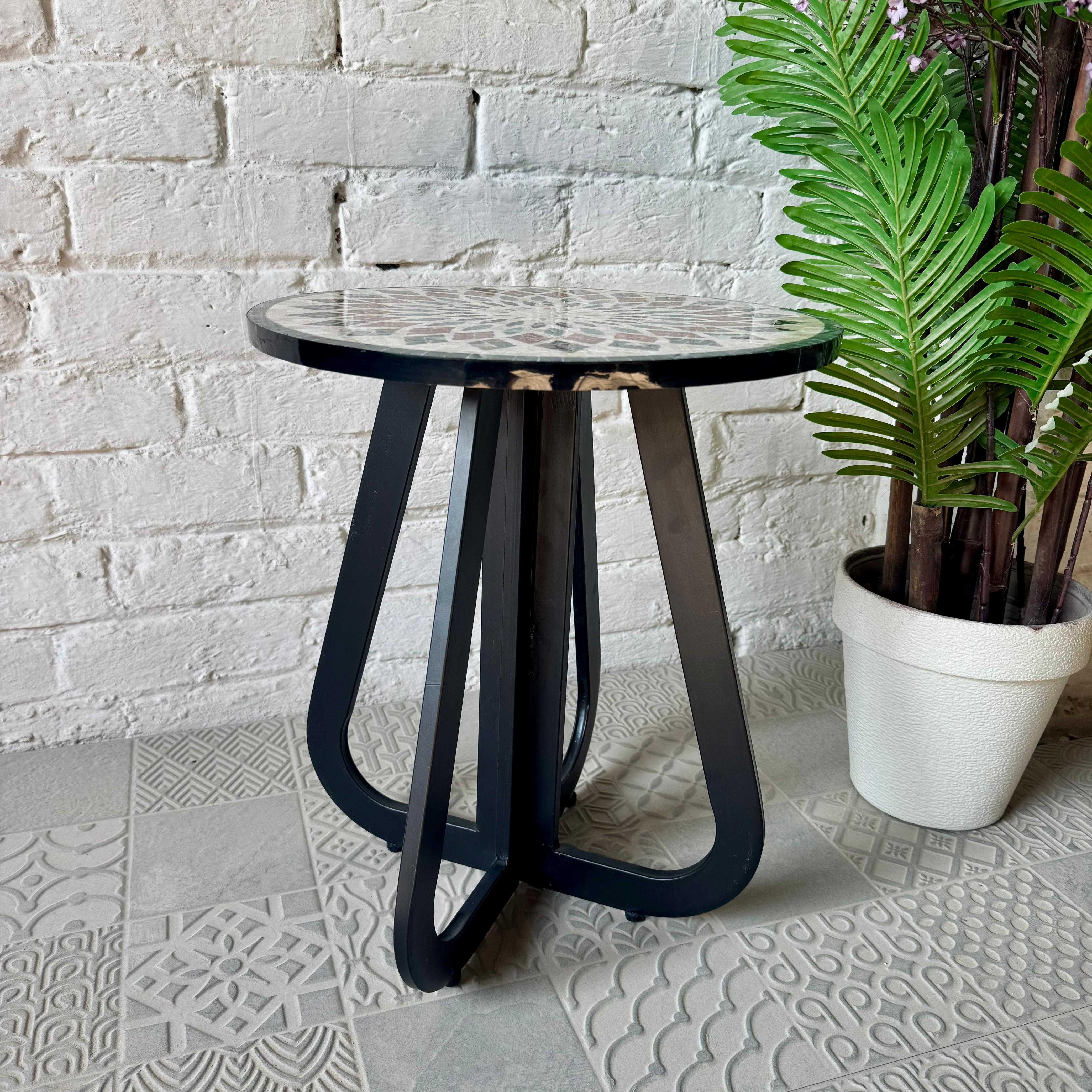 Aurora Mosaic Accent Cream Coffee Table