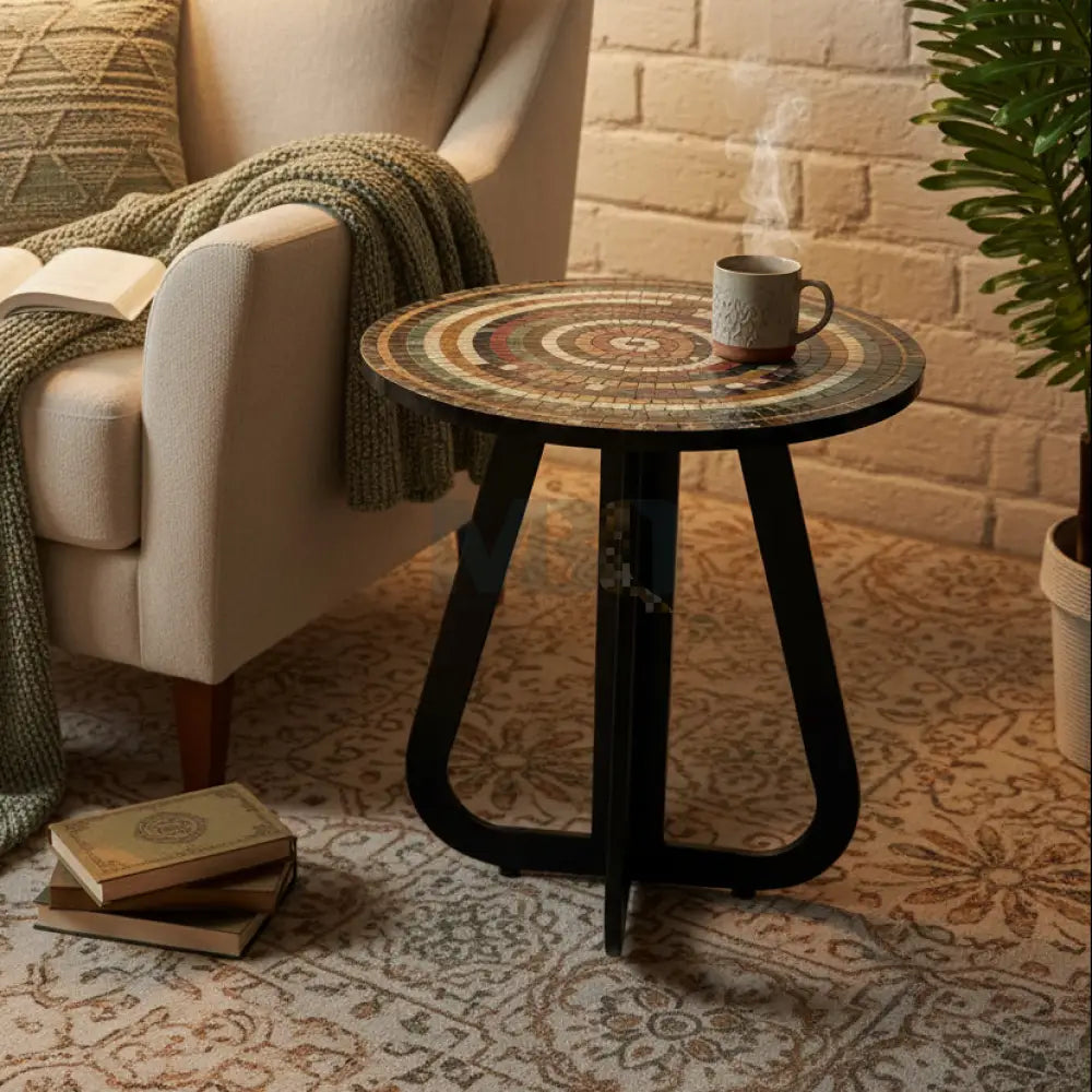 Colourful Aim Stones Design Coffee Table 16” x 16” x 20”