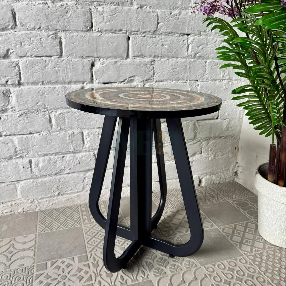 Colourful Aim Stones Design Coffee Table 16” x 16” x 20”