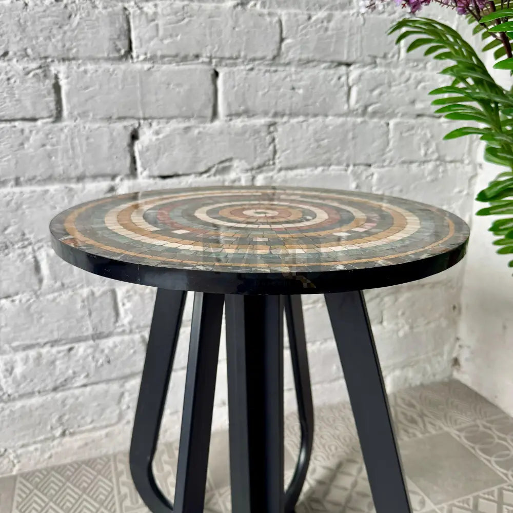 Colourful Aim Stones Design Coffee Table 16” x 16” x 20”