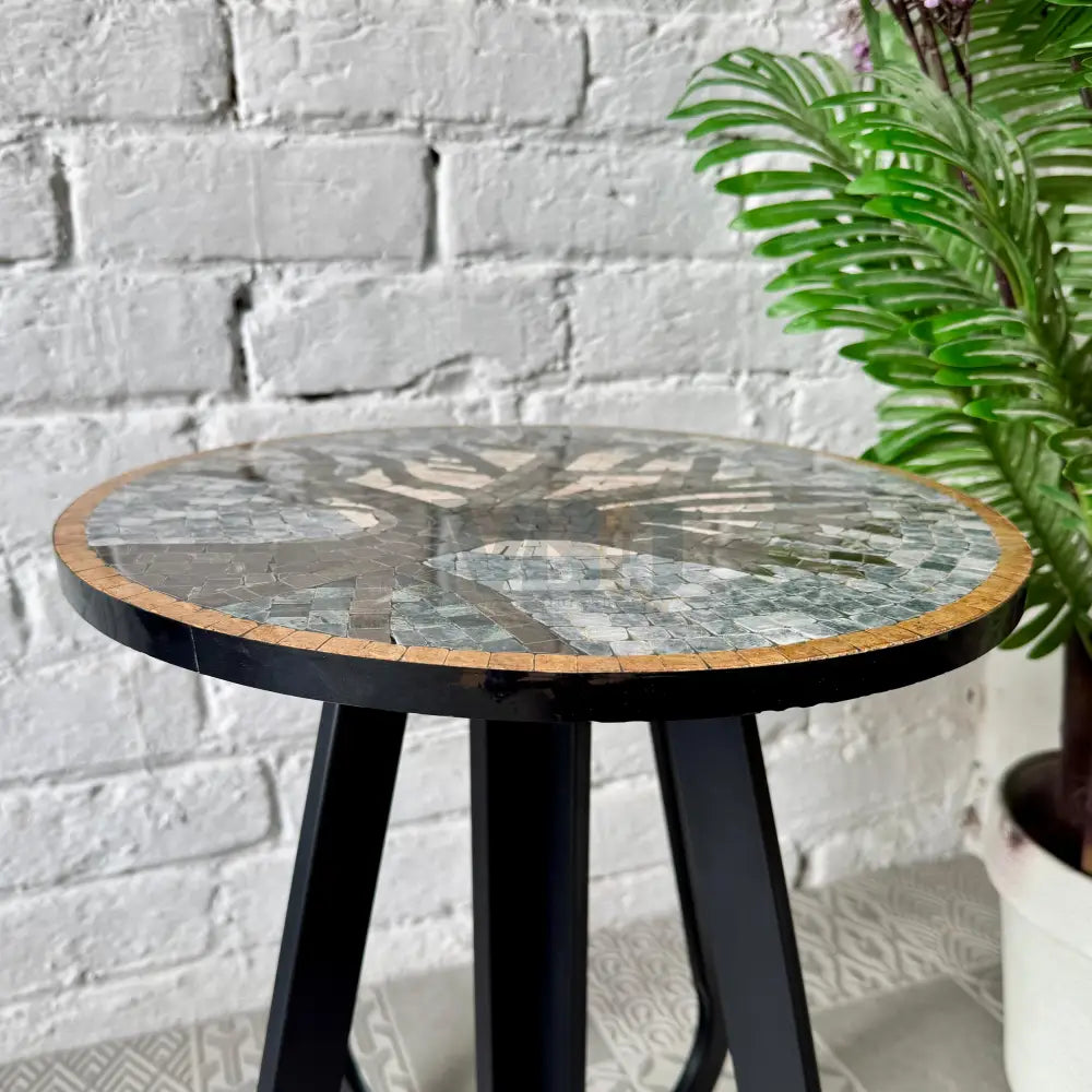 Dark Moon Tree Design Coffee Table 16” x 16” x 20”