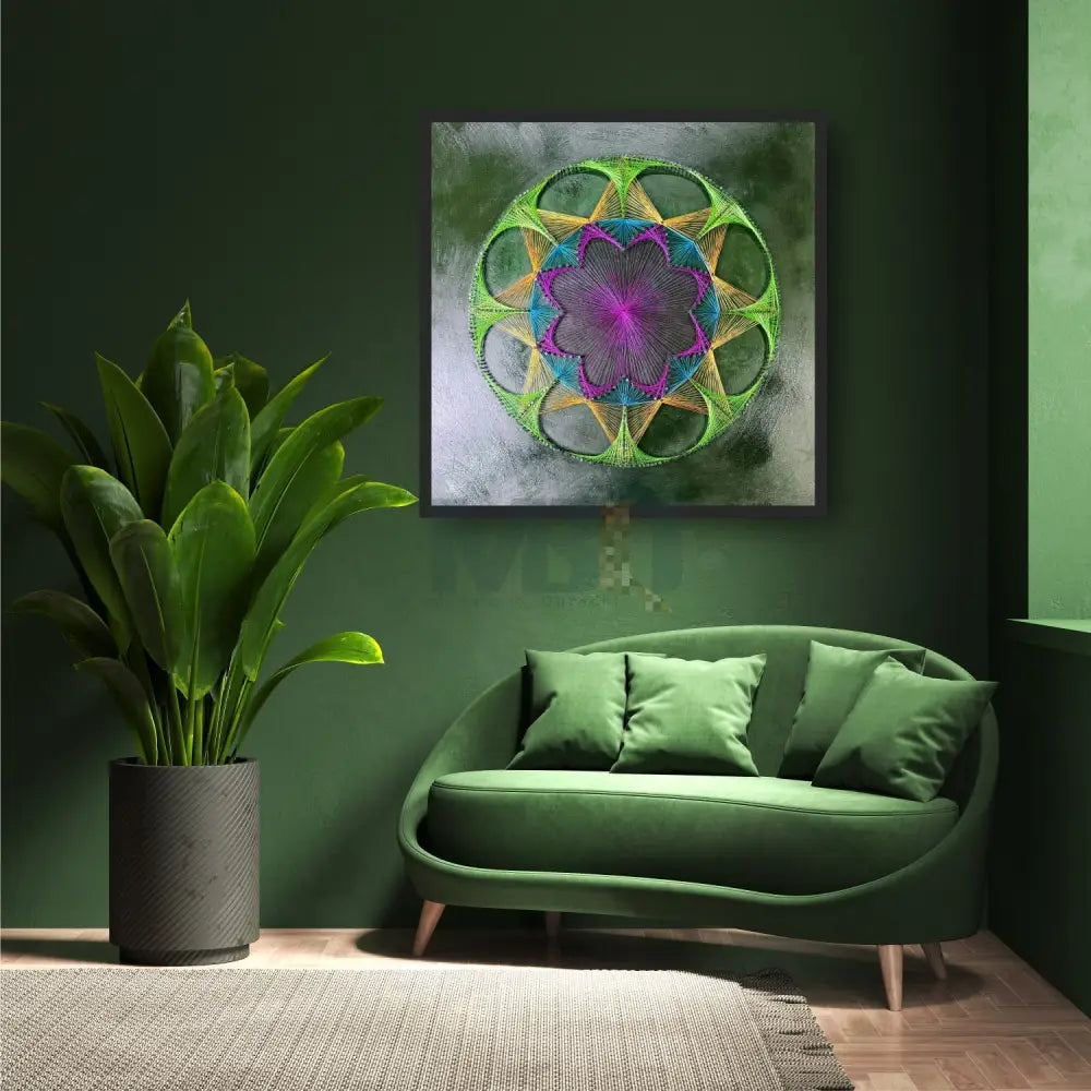 EMERALD CLAW STRING NAIL ART WITH MOSAIC PATTERNS Wall Hangings