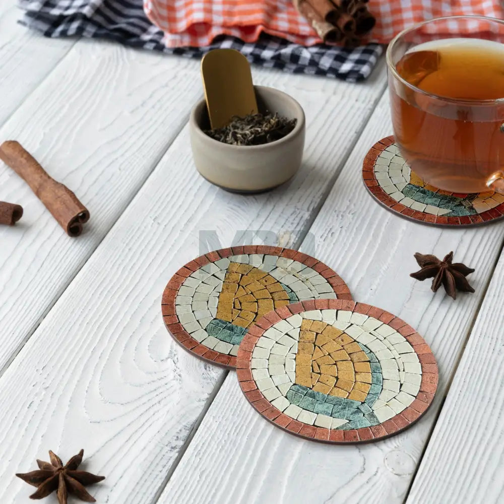 Flower Leaf Handmade Coaster For Jugs / Plates for Country Home Decor 6” x 6” / 1 PCS