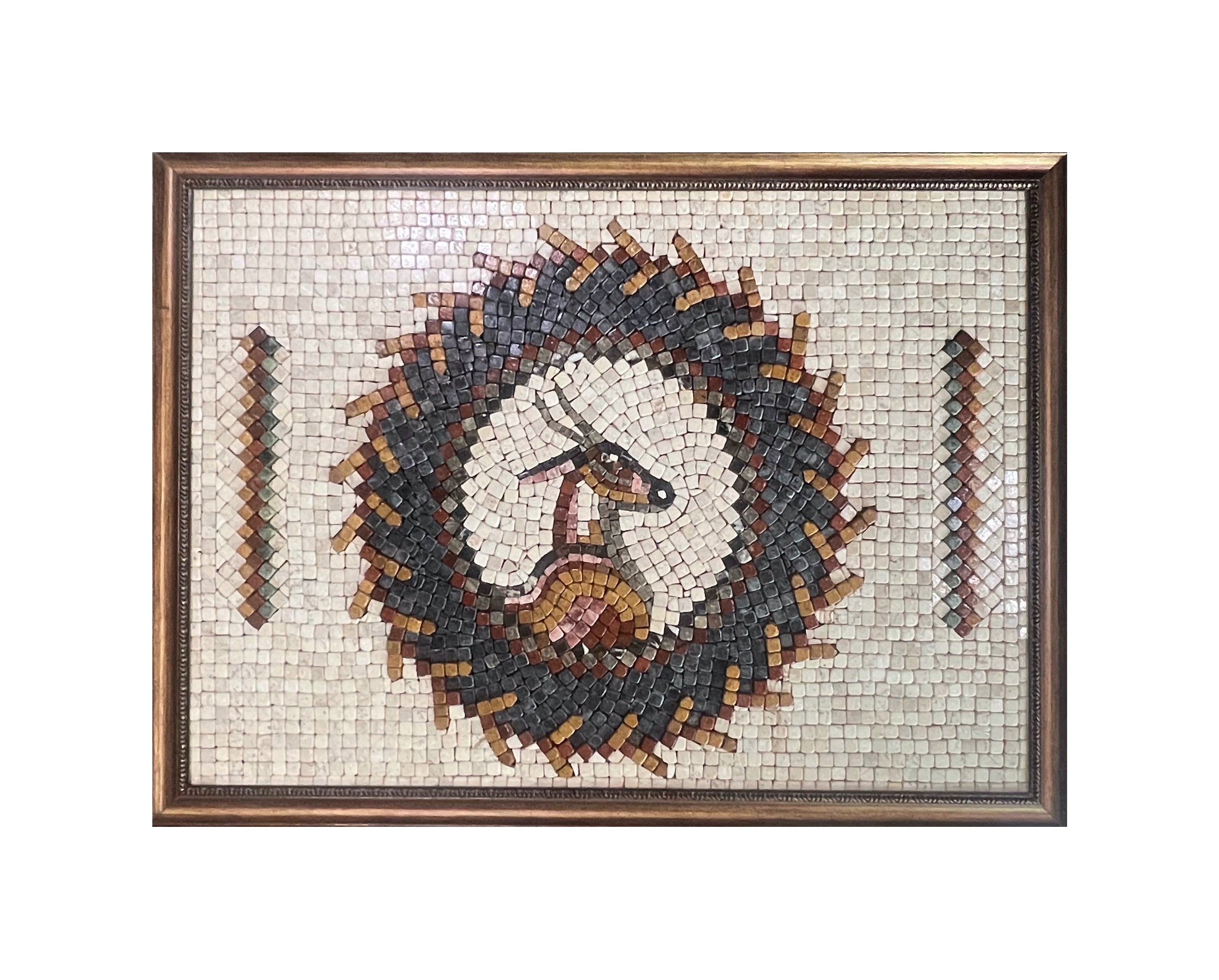 MARKHOR  WHITE STONED - Mosaic By Qureshi's