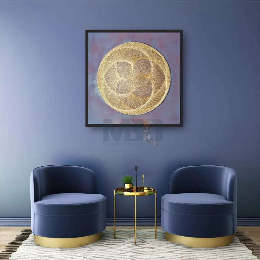 INDIGO VIOLET WITH MOSAIC ART PATTERNS FOR COUNTRY HOME DECOR Wall Hangings