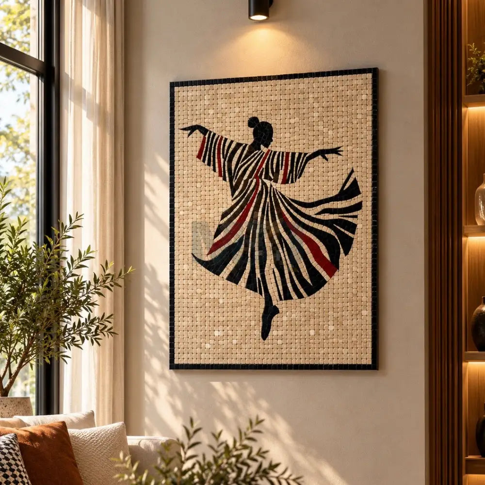 Luxury Mosaic Wall Art – Artisan-Crafted Abstract Stone Design for Art Intellectuals