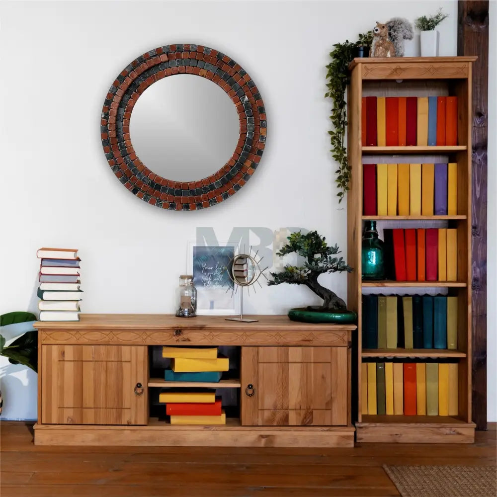 MIRROR MOSAIC | Crimson Black - Mosaic By Qureshi's