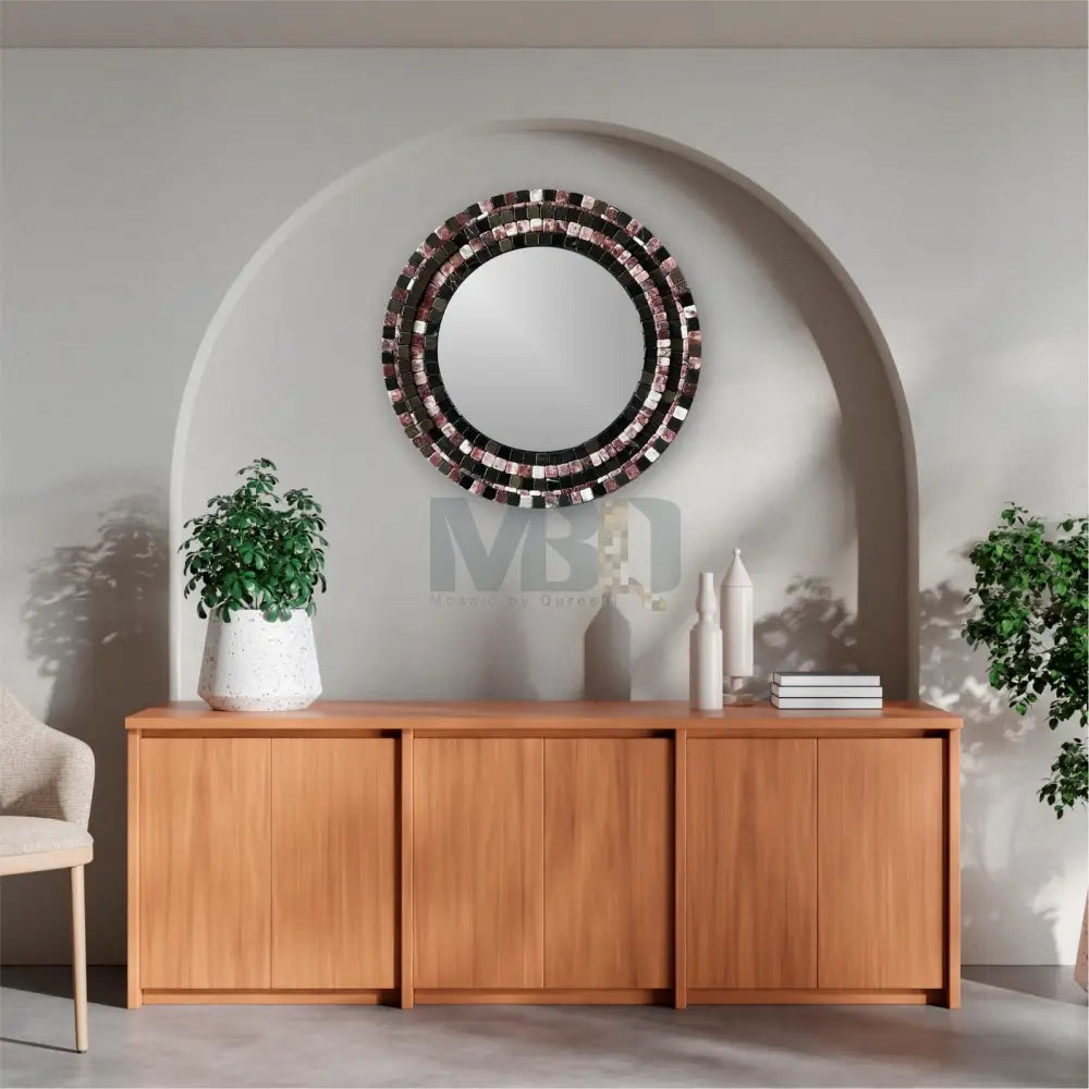 MIRROR MOSAIC | Strawberry Brown - Mosaic By Qureshi's