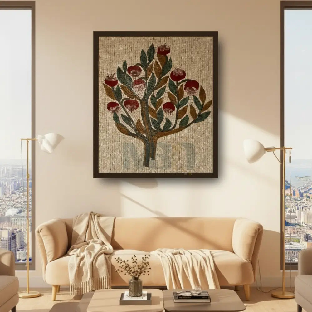 Mosaic of Life – Handcrafted Stone Art 42’’x32’’ Wall Hangings