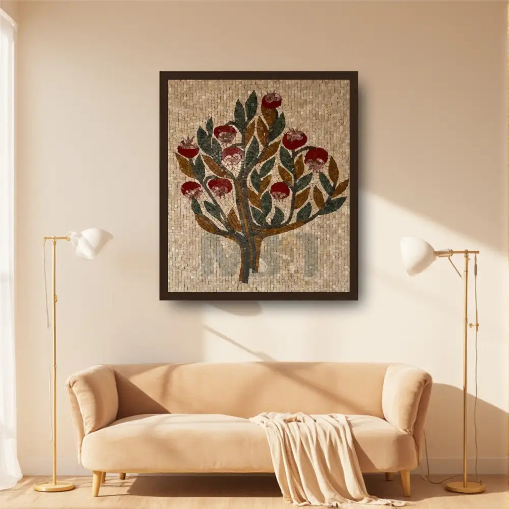 Mosaic of Life – Handcrafted Stone Art 42’’x32’’ Wall Hangings