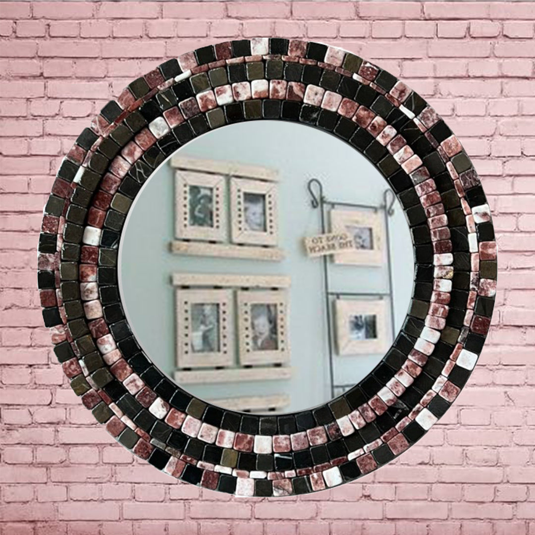 MIRROR MOSAIC | Strawberry Brown - Mosaic By Qureshi's