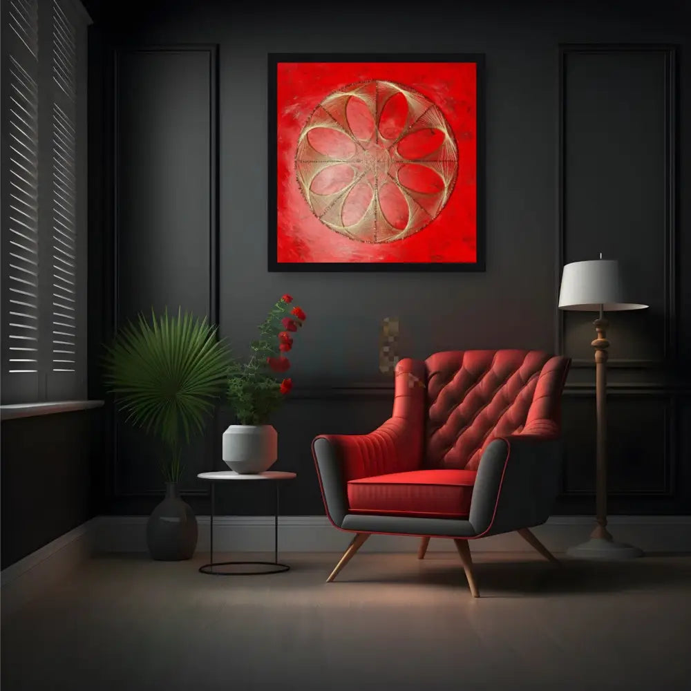 RED SPIDER- IDEAL FOR COUNTRY AND ANTIQUE HOME DECOR Wall Hangings