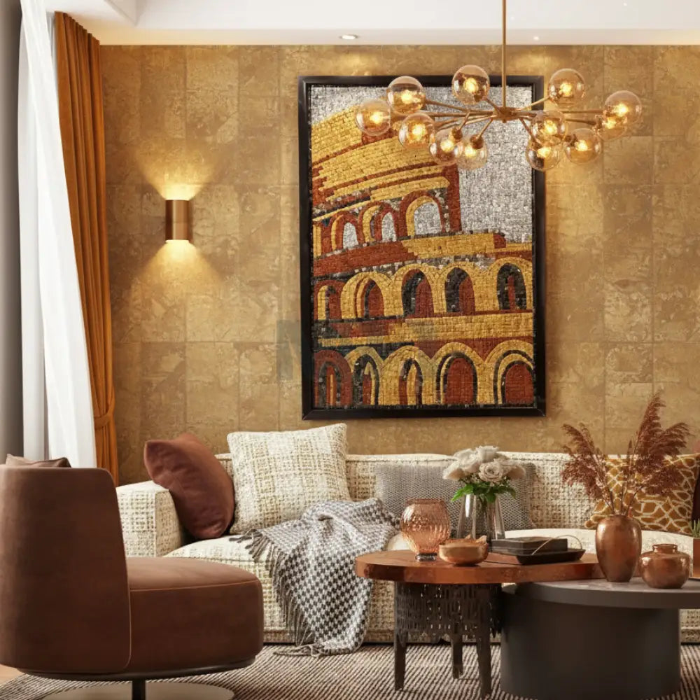 SIGNATURE ANCIENT COLOSSEUM FRAMED WALL ART 42’’x30’’ Wall Hangings