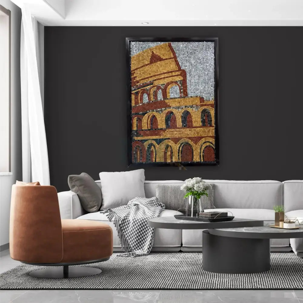 SIGNATURE ANCIENT COLOSSEUM FRAMED WALL ART 42’’x30’’ Wall Hangings