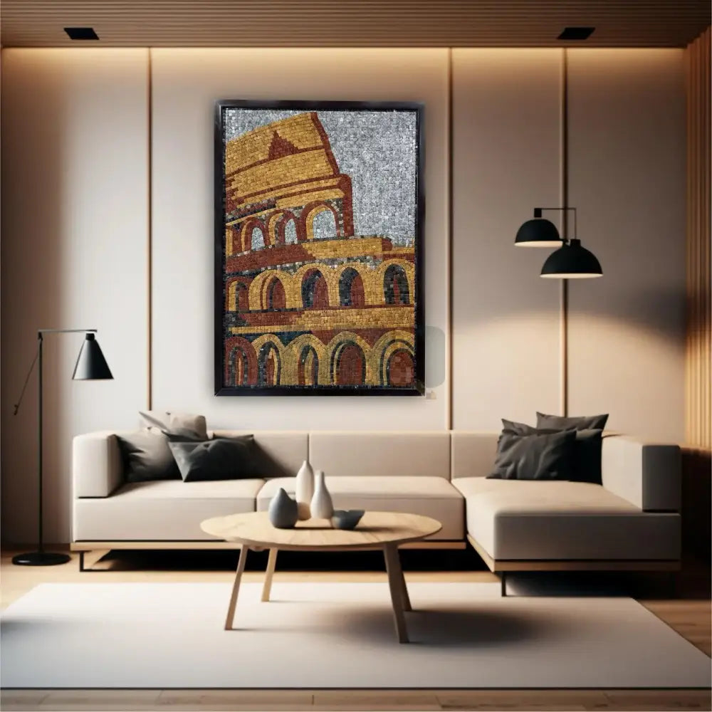 SIGNATURE ANCIENT COLOSSEUM FRAMED WALL ART 42’’x30’’ Wall Hangings