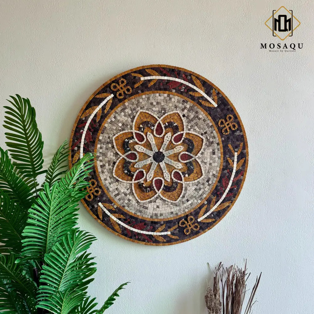 Signature Ancient Petals Stones – Artisan Crafted Stone Artwork for Quirky Home Decor Wall Hangings