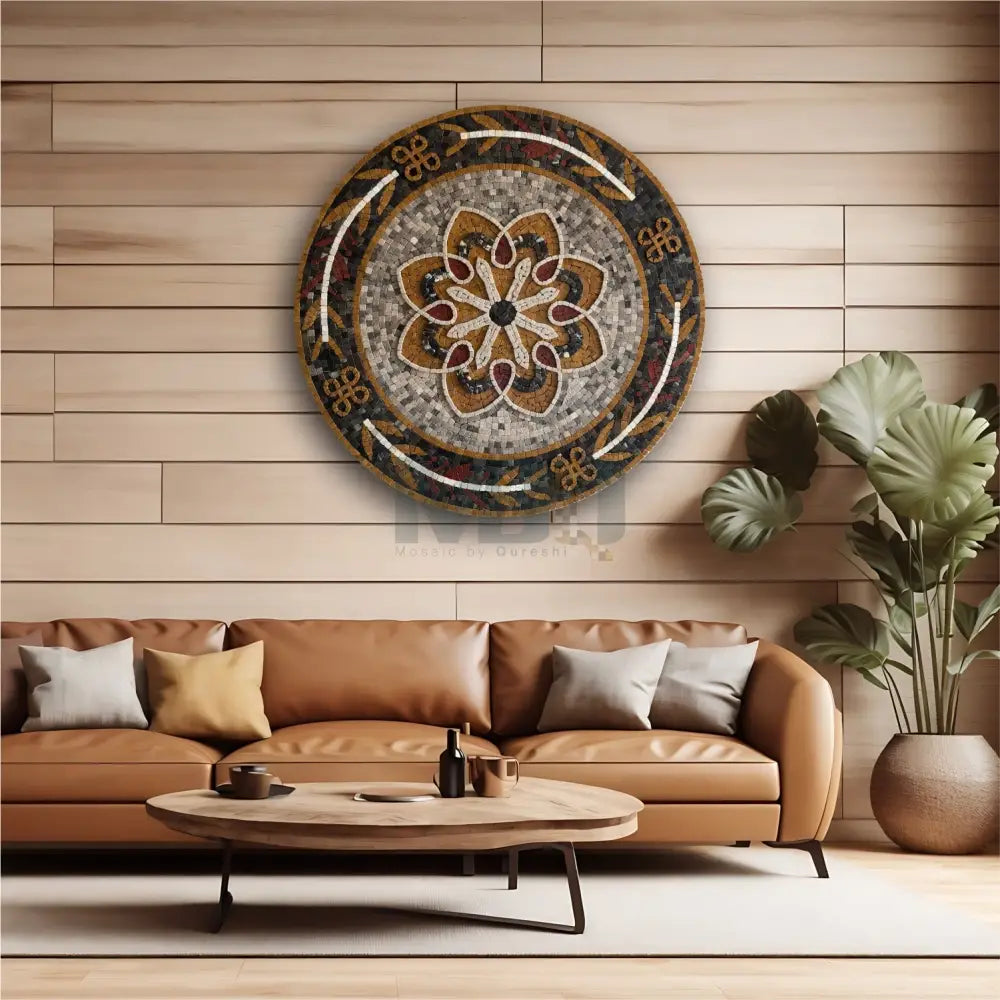 Signature Ancient Petals Stones – Artisan Crafted Stone Artwork for Quirky Home Decor Wall Hangings