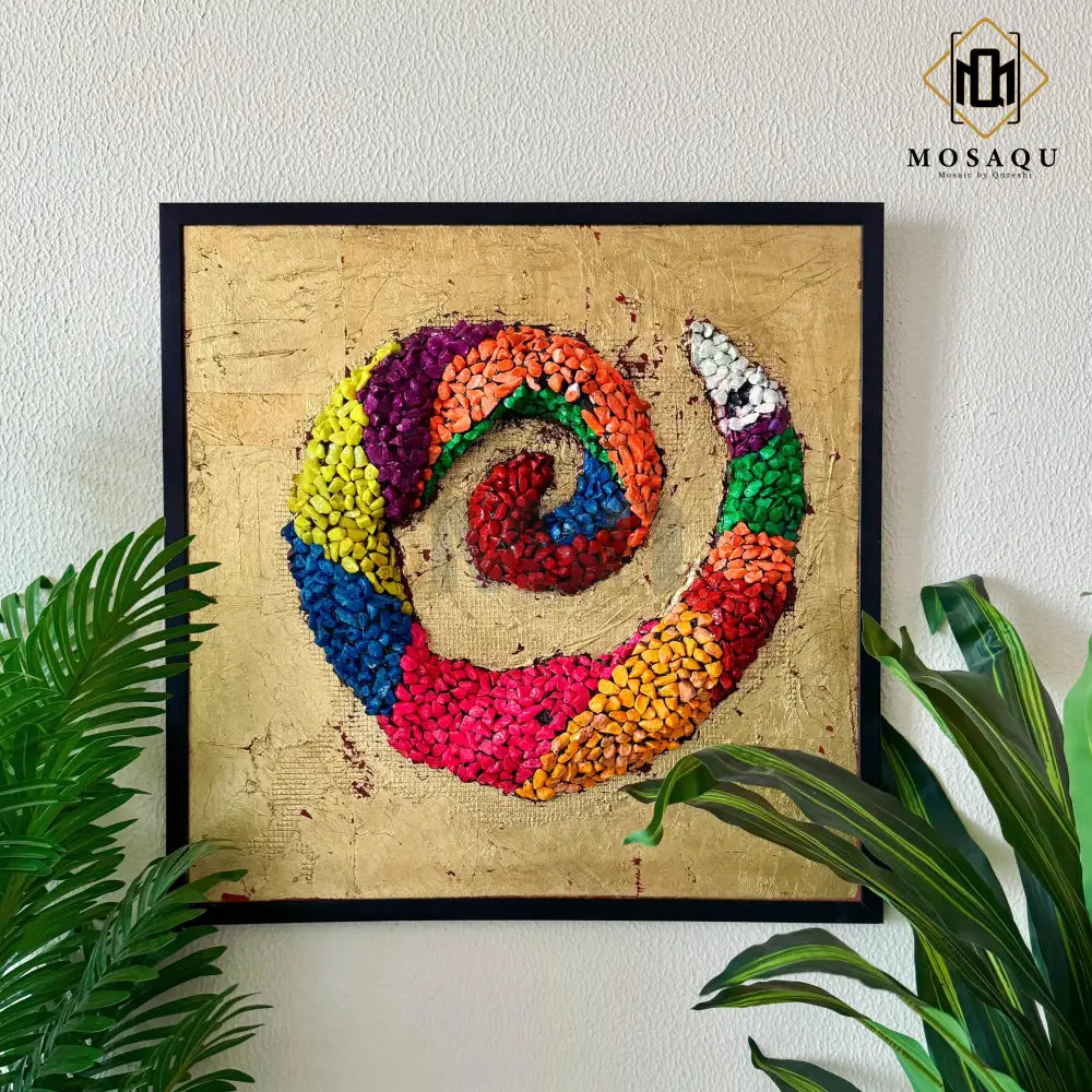 SIGNATURE COLOUR OF HAPPINESS MOSAIC ART FOR SOPHISTICATED HOMES Wall Hangings
