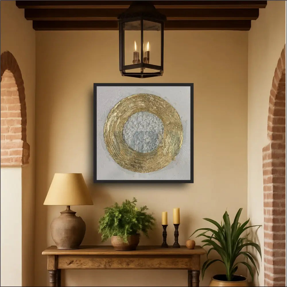 Signature Golden Halo Mosaic Artwork Wall Hangings