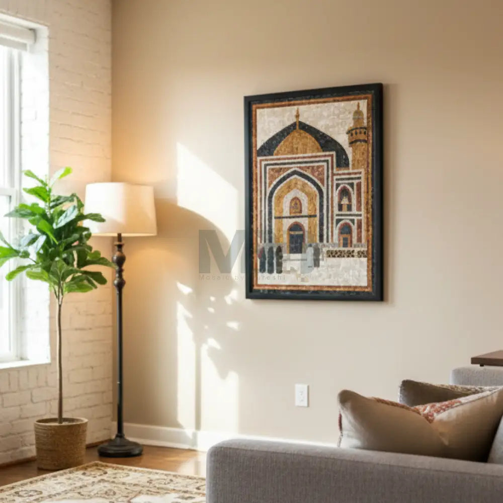 Signature Majestic Shrine of Hazrat Ali (RA) - Sacred Wall Art for Country Home Decor - 30’’x42’’ - Wall Hangings