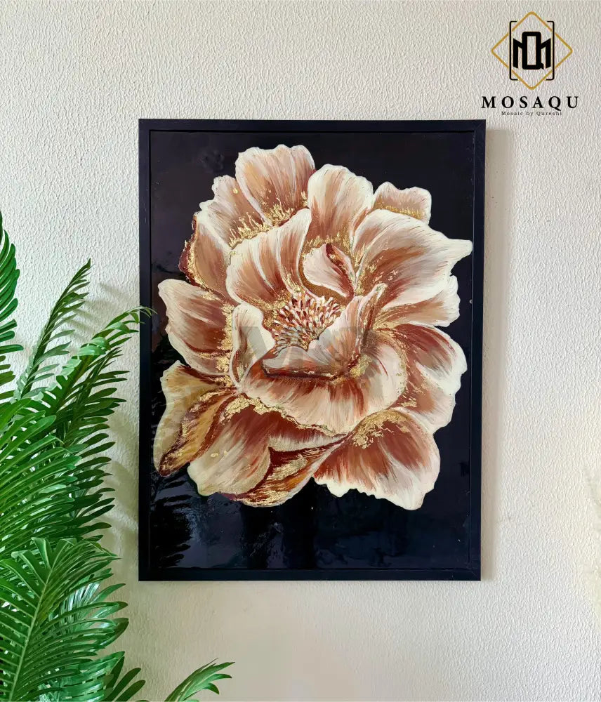 SIGNATURE RESIN FLOWER ART FOR WESTERN HOME DECOR 32’’X24’’ Wall Hangings