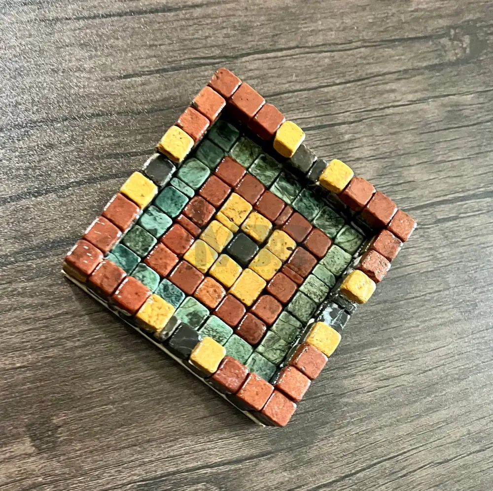 Stone Mosaic Ashtray with a Story of Antique Home Decor