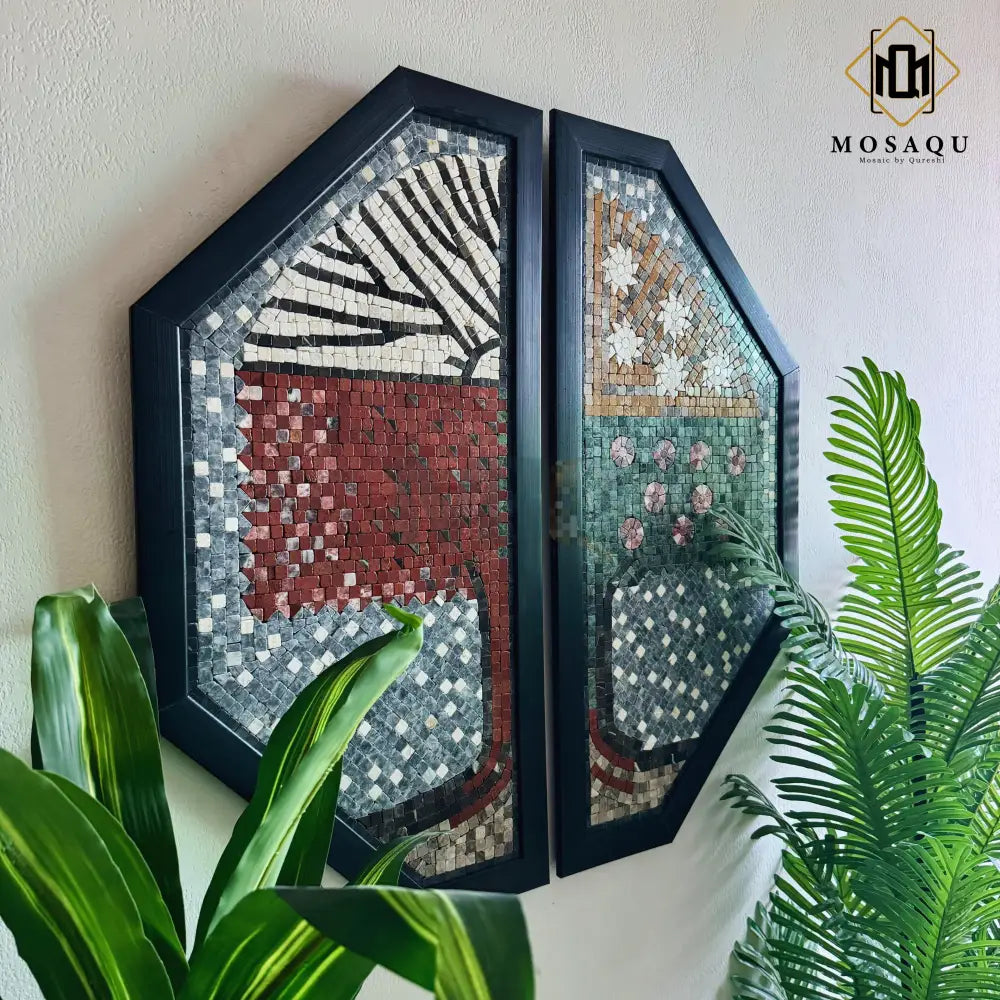 Stone Wall Signature Frame - Tree of Life for Western Interiors 32’’x32’’ Wall Hangings